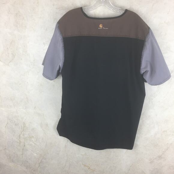 Carhartt Black & Gray Scrub Top Men's Size L - Picture 15 of 15